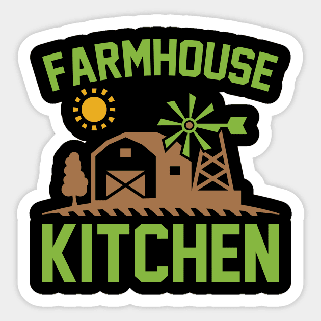 Farmhouse Kitchen T Shirt For Women Men Sticker by QueenTees